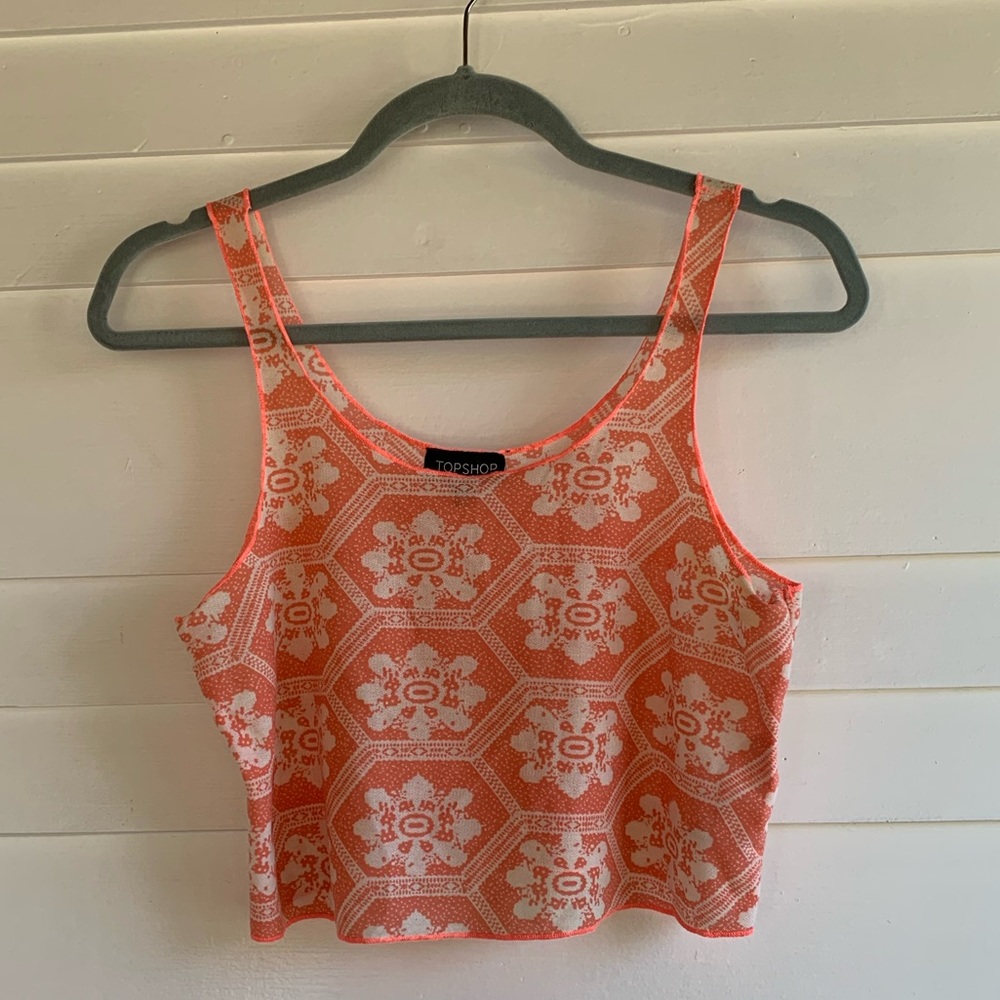 Orange crop top